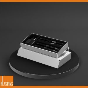 Plexisklový stojan pro krabičku elektronických cigaret ― Plastiks  - zakázková výroba z plexiskla.