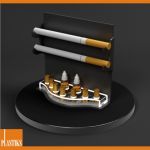 Akrylátový stojan pre elektronické cigarety kombinovaný