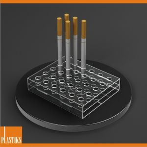 Plexisklový stojan pro elektronické cigarety 30ks ― Plastiks  - zakázková výroba z plexiskla.