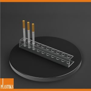 Stojan z plexiskla pro elektronické cigarety 10ks ― Plastiks  - zakázková výroba z plexiskla.