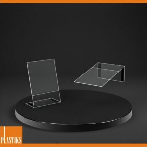 Magnetický stojánek A6 ― Plastiks  - zakázková výroba z plexiskla.