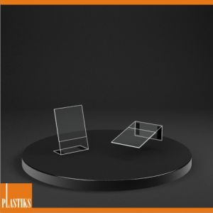Magnetický stojánek A7 ― Plastiks  - zakázková výroba z plexiskla.