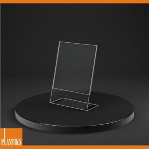 Plexisklový stojánek magnetický A5 ― Plastiks  - zakázková výroba z plexiskla.